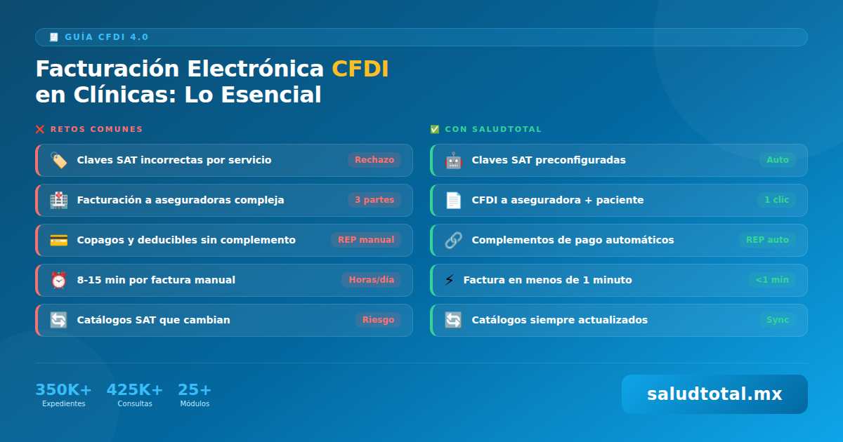 CFDI para Clínicas: Guía de Facturación Médica 2026